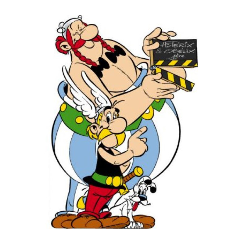 PLAQUE EN ÉTAIN ASTERIX ET OBELIX 30 X 20 CM