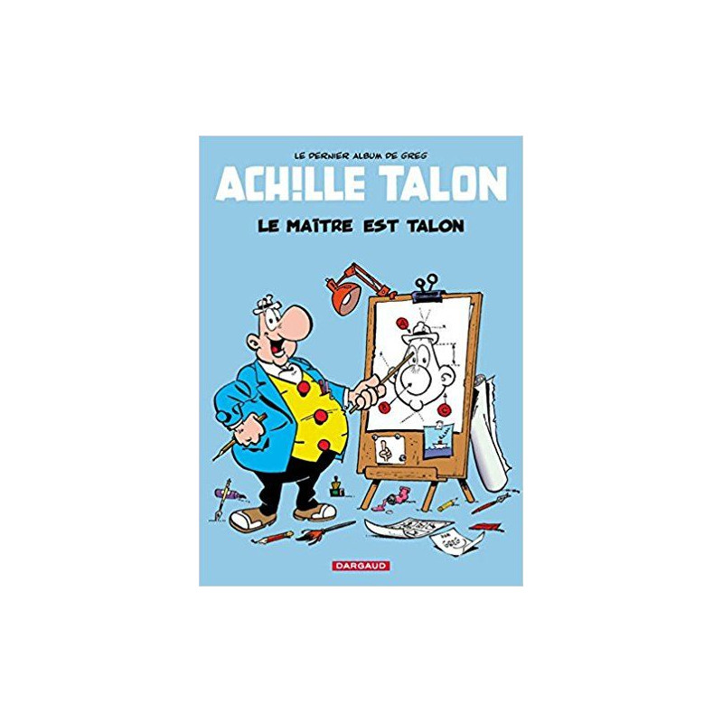 PLAQUE EN ÉTAIN ACHILLE TALON  30 X 20 CM