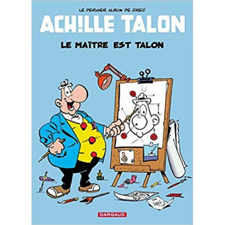 PLAQUE EN ÉTAIN ACHILLE TALON  30 X 20 CM