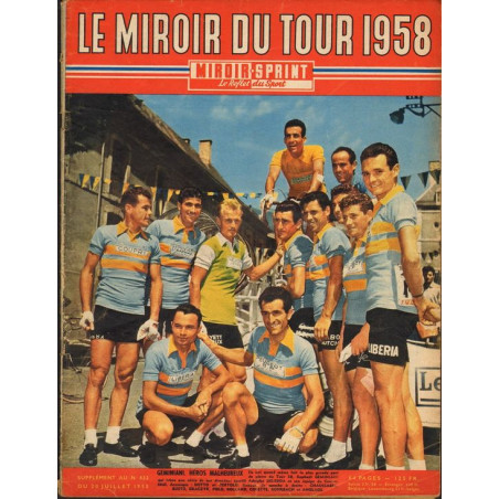 PLAQUE EN ÉTAIN TOUR DE FRANCE 30 X 20 CM