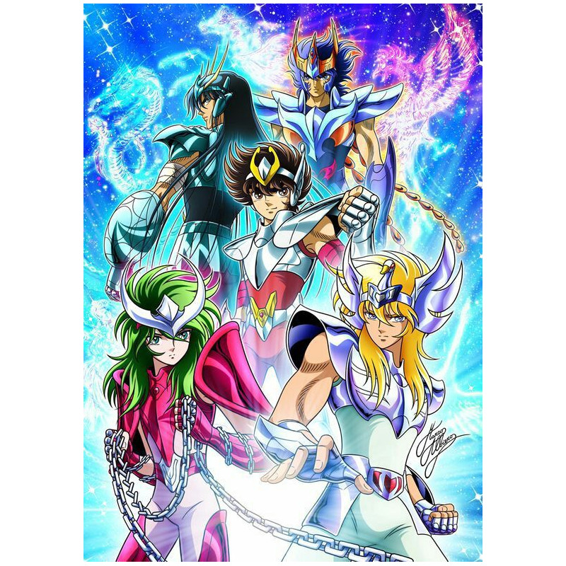 PLAQUE EN METAL ÉTAIN   manga saint seiya   30 X 20 CM